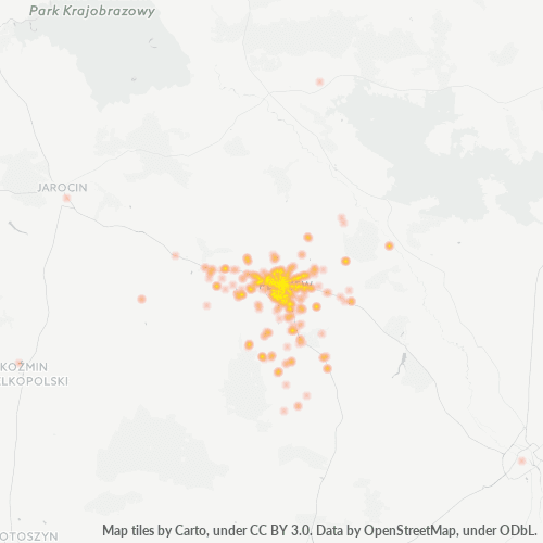 63-300 Mapa intensywności działalności gospodarczej