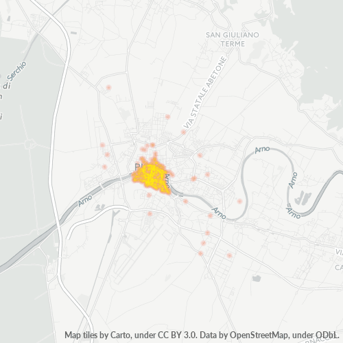 Mappa di calore per cap 56125