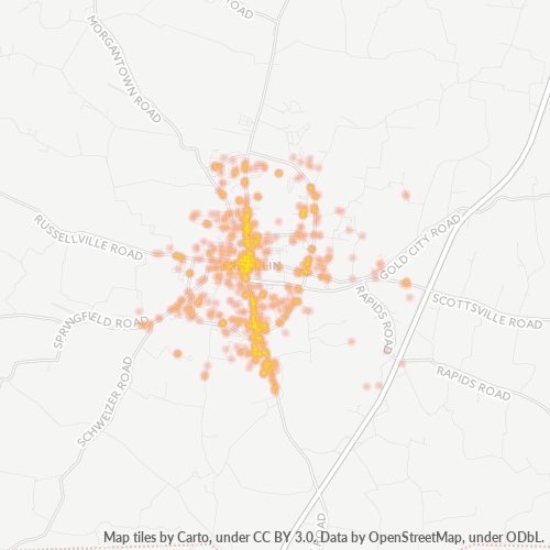 42134 Business Density Heatmap