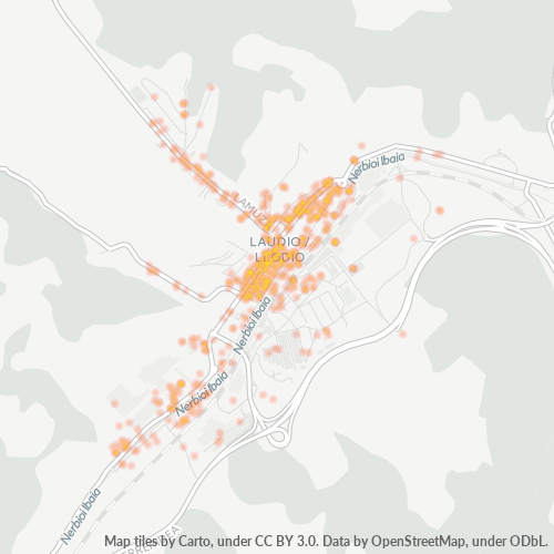 Mapa de calor para código postal 01400