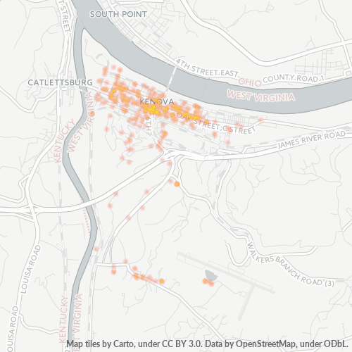 25530 Business Density Heatmap