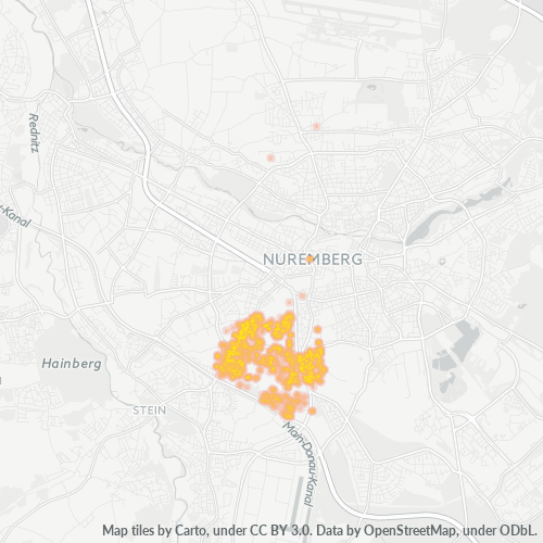 Heatmap für plz 90441