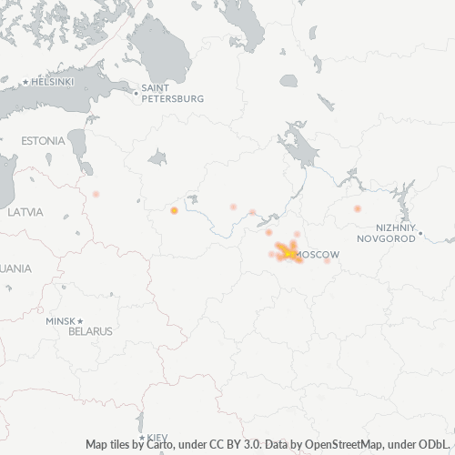 109147 Тепловая карта плотности предприятий