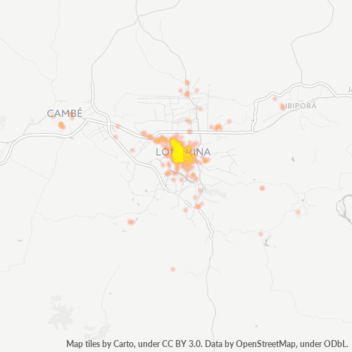 86020-000 Heatmap de Densidade da Empresa