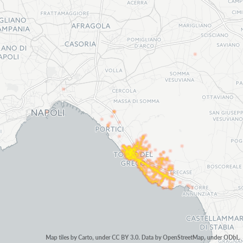 80059 Mappa di concentrazione per la densità di aziende