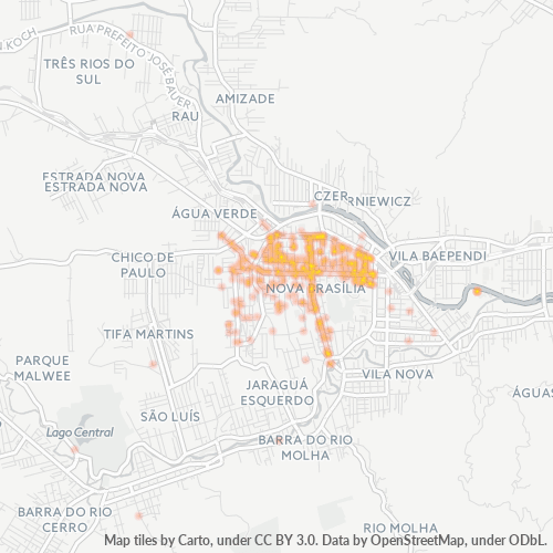 89252-000 Heatmap de Densidade da Empresa