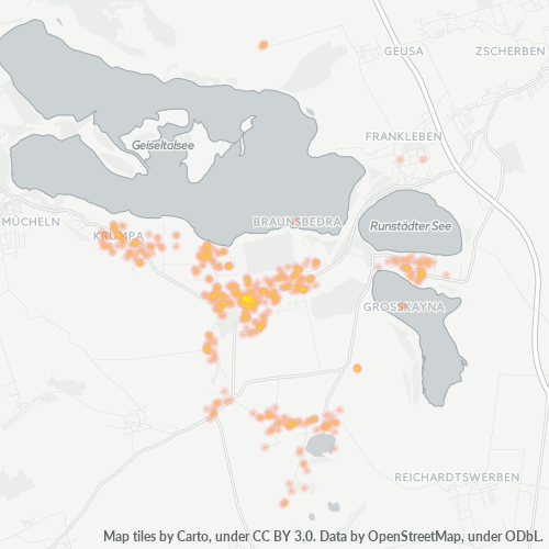 Heatmap für plz 06242