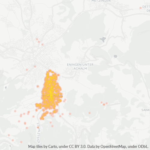 Heatmap für plz 72793