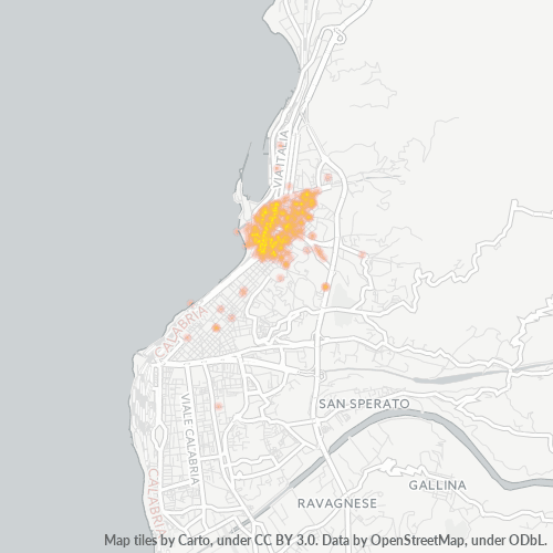 Mappa di calore per cap 89123