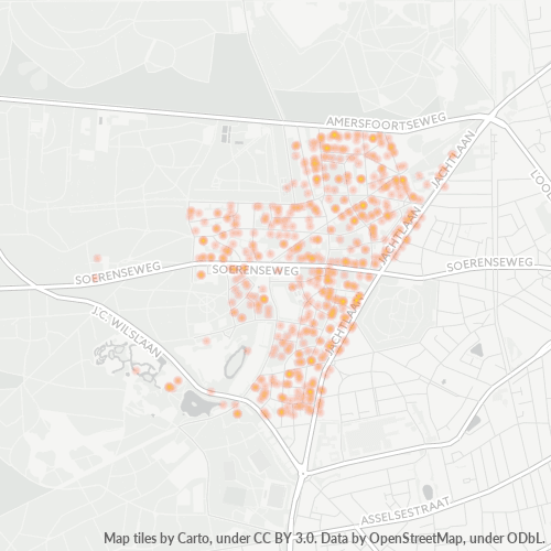 Heatmap voor postcode 7313