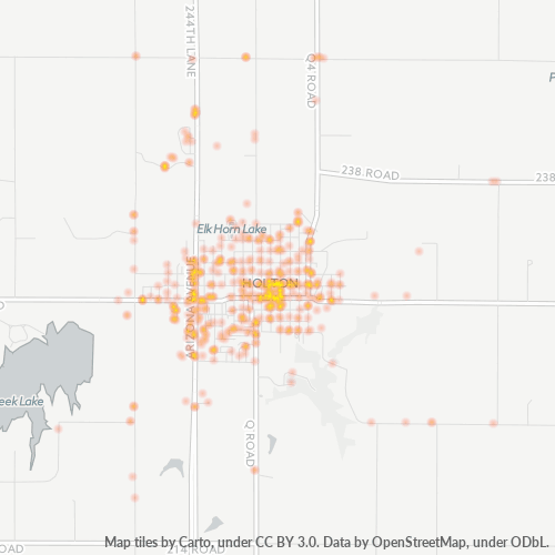 66436 Business Density Heatmap