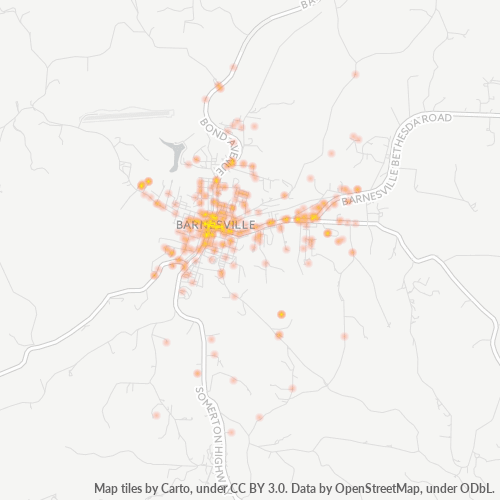 43713 Business Density Heatmap