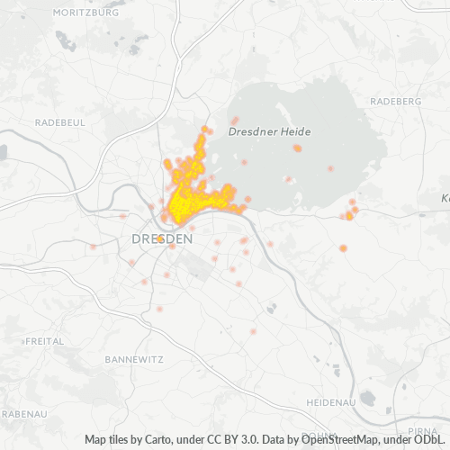 Heatmap für plz 01099