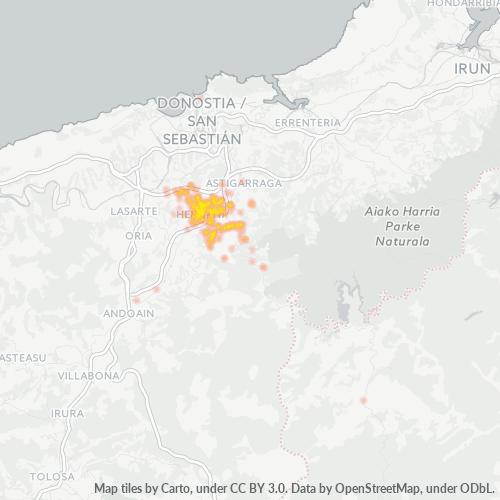 20120 Mapa de densitat de negocis 20120 Mapa de densitat de negocis