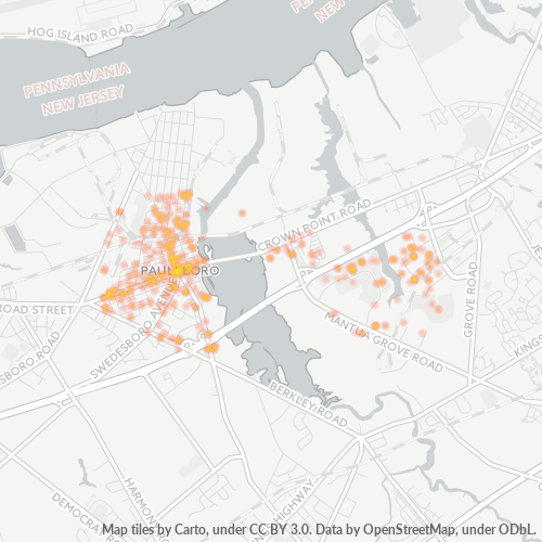 08066 Business Density Heatmap