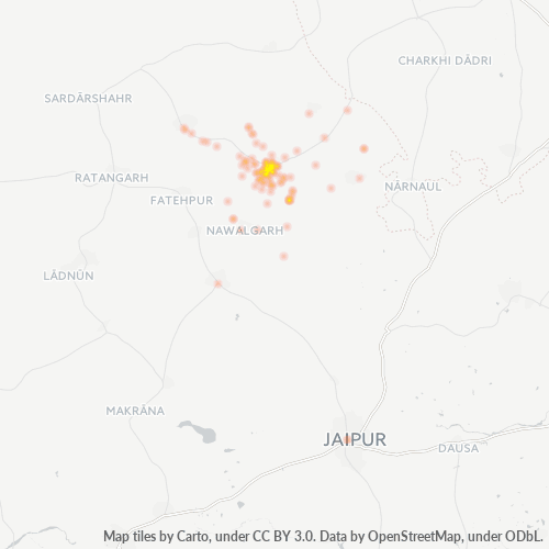 333001 Business Density Heatmap