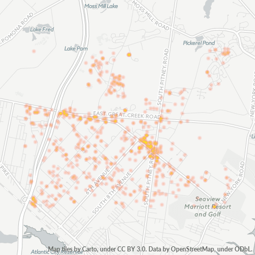08205 Business Density Heatmap