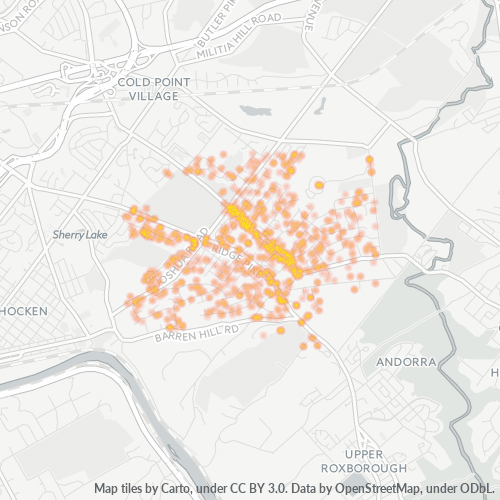 19444 Business Density Heatmap
