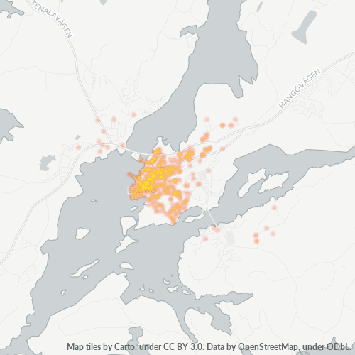 10600 Yritystiheys lämpökarttana