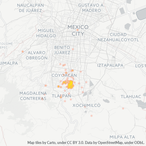 04650 Mapa de calor de densidad empresarial