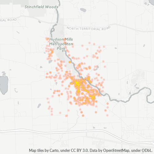 48130 Business Density Heatmap