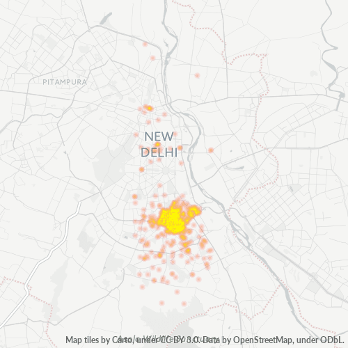 110024 Business Density Heatmap