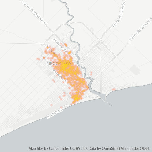 7630 Mapa de calor de densidad empresarial