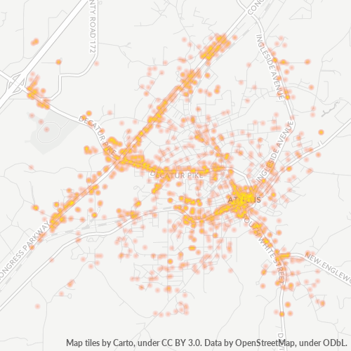 37303 Business Density Heatmap