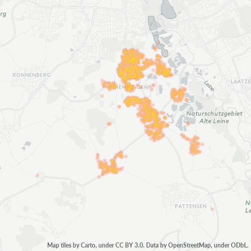 Heatmap für plz 30966