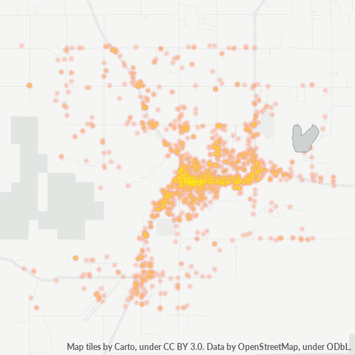 81321 Business Density Heatmap