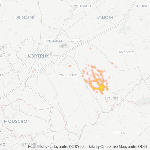 Heatmap voor postcode 8551
