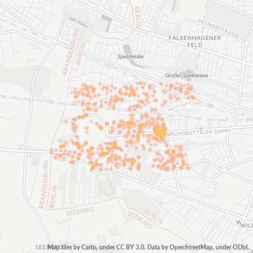 Heatmap für plz 13591