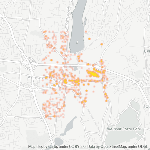 10994 Business Density Heatmap