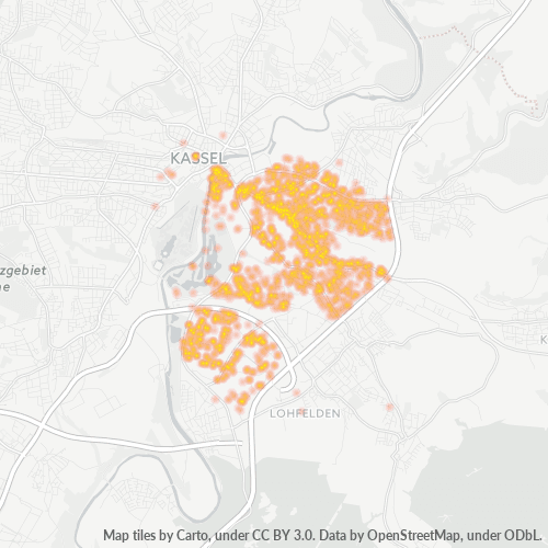 Heatmap für plz 34123
