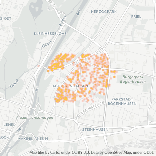 Heatmap für plz 81679