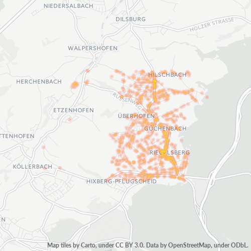 66292 Standortdichte-Heatmap