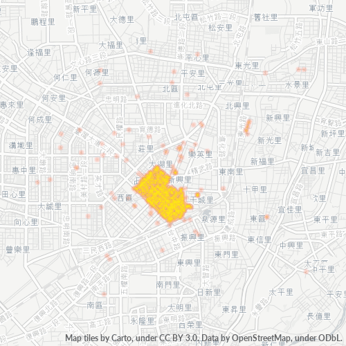 400 商業密度熱圖