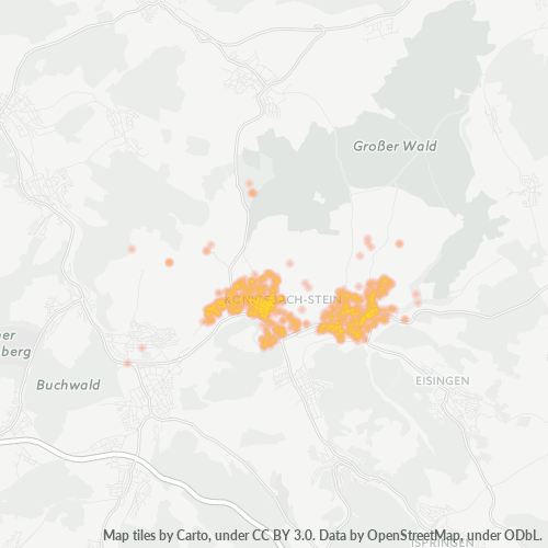 Heatmap für plz 75203