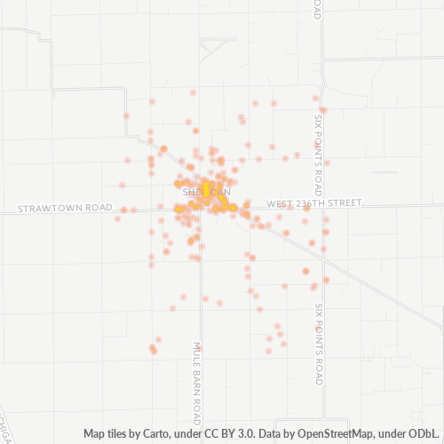 46069 Business Density Heatmap
