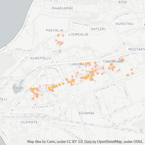 13619 Äritegevuse tiheduse kaart