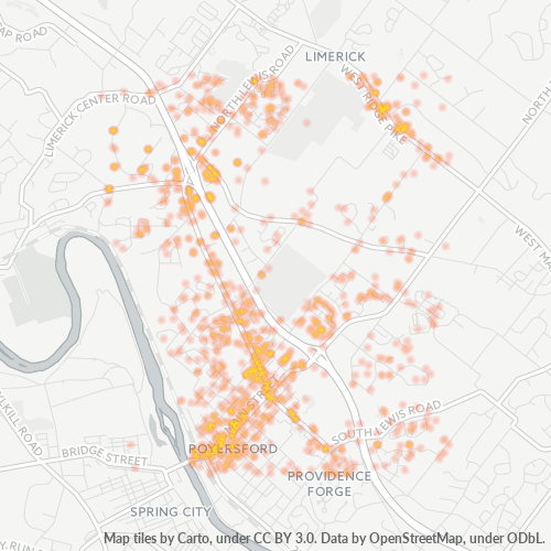 19468 Business Density Heatmap
