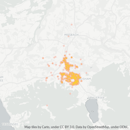 Heatmap für plz 83734