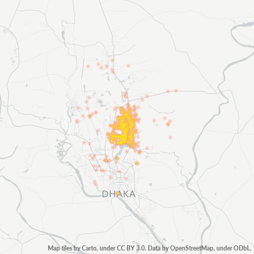 1212 ব্যবসার ঘনত্ব হিটম্যাপ 1212 ব্যবসার ঘনত্ব হিটম্যাপ