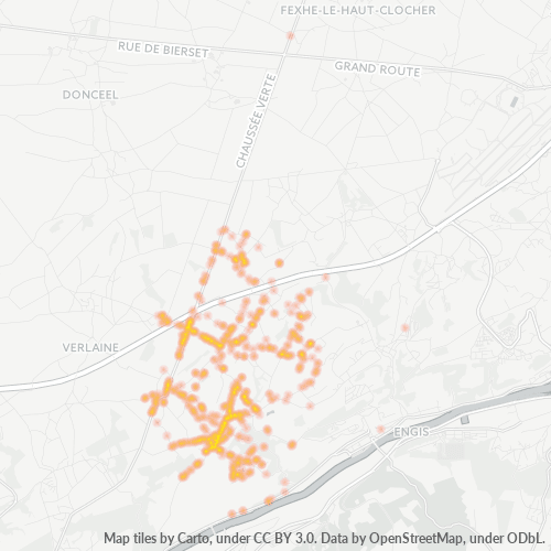 Heatmap voor postcode 4470