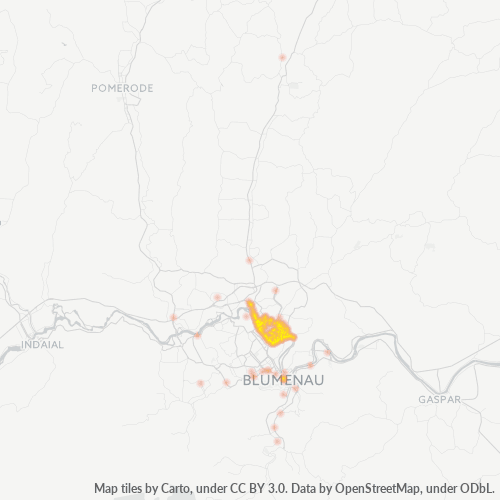 89052-000 Heatmap de Densidade da Empresa