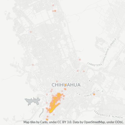 31410 Mapa de calor de densidad empresarial