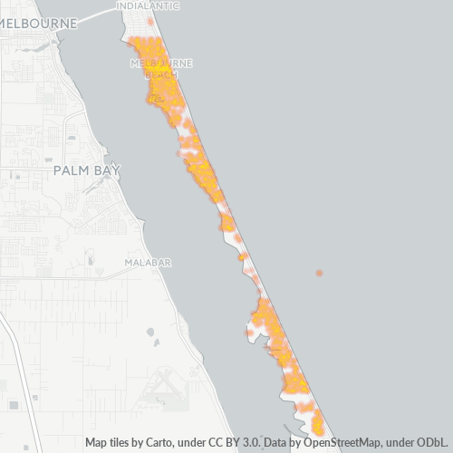 32951 Business Density Heatmap