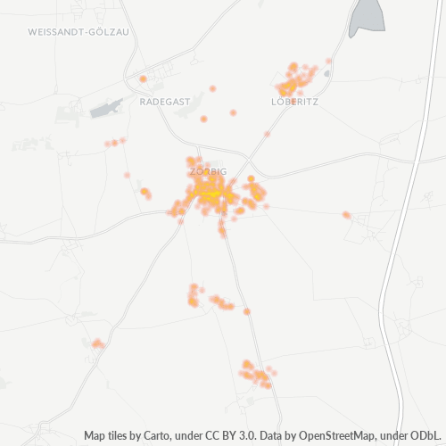 Heatmap für plz 06780