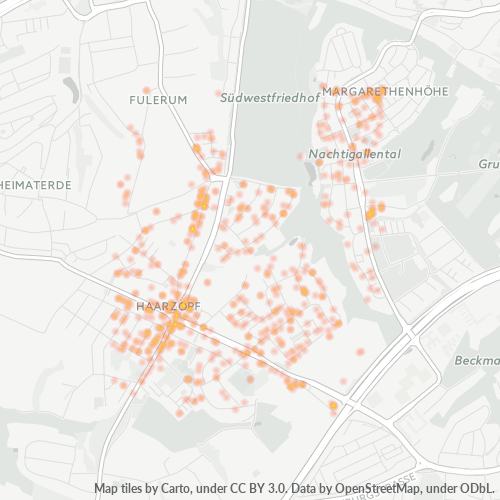 Heatmap für plz 45149