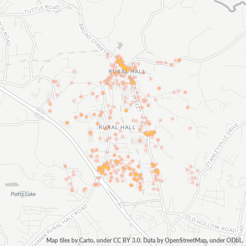 27045 Business Density Heatmap